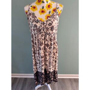 Women's maurices Maxi Dress, XL, Beige and Brown